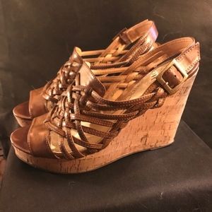 Hot Kiss Women's Pax Brown Wedge Sandal